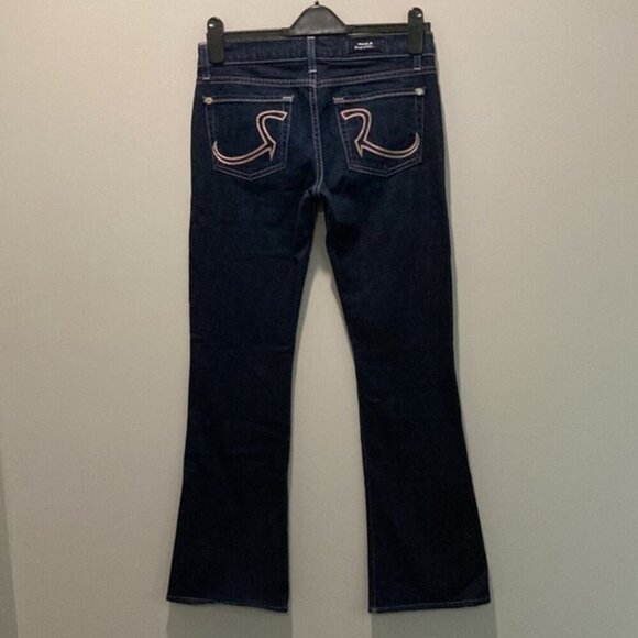 Rock and Republic Kasandra Dark Blue Flare Jeans 27/31 - Picture 4 of 13